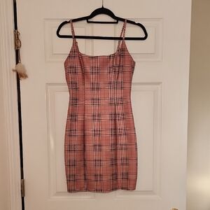 Plaid Pink Dress